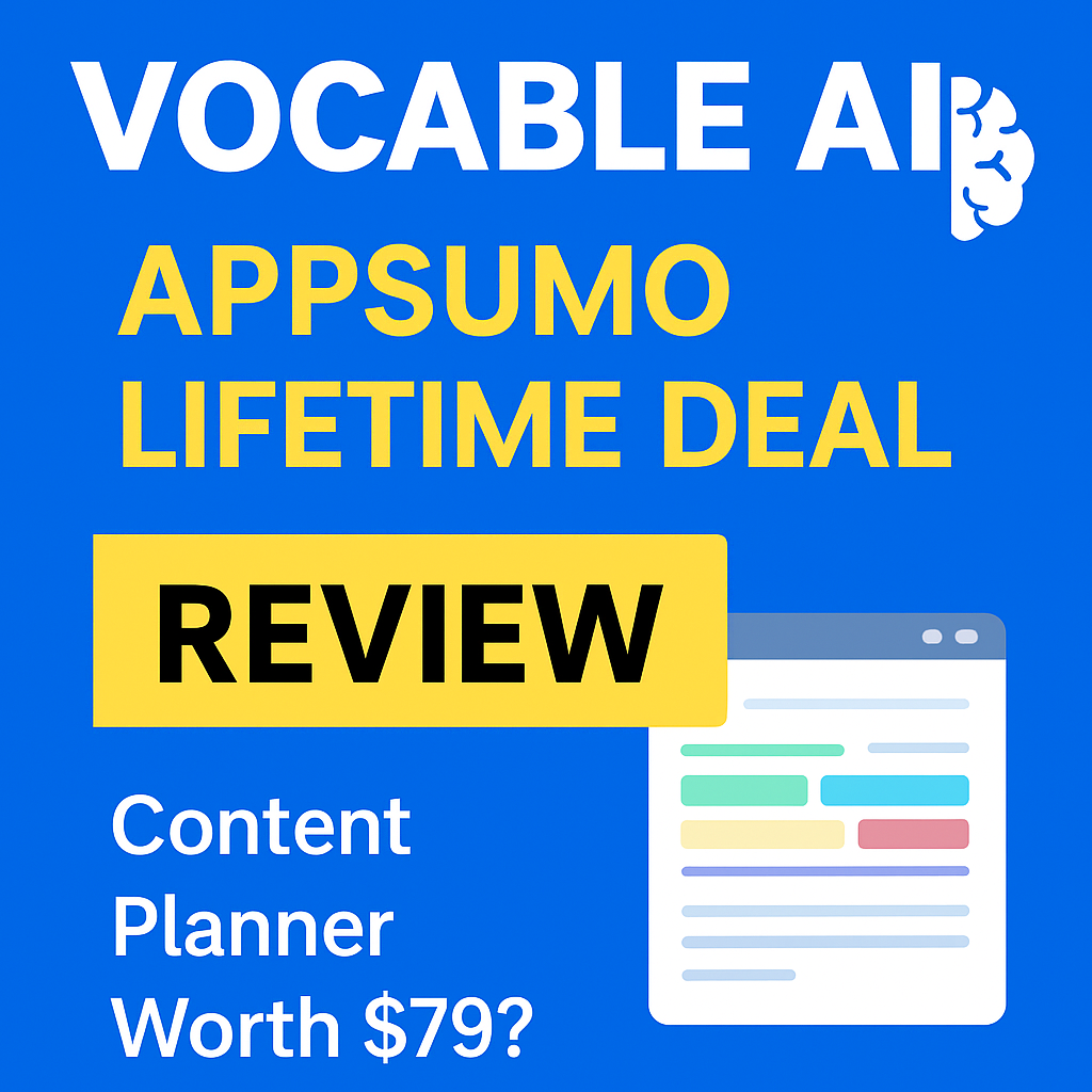 vocable ai appsumo lifetime deal review